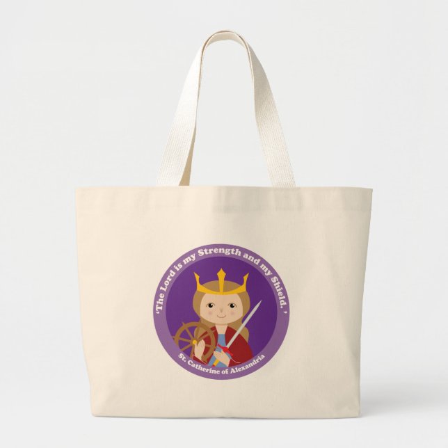 Bolsa Tote Grande Catarina de Alexandria (Frente)