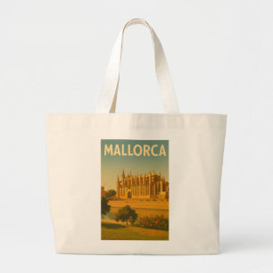 Bolsa Tote Grande Catedral Vintage Retro de Maiorca