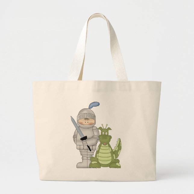 Bolsa Tote Grande Cavaleiro do dragão (Frente)