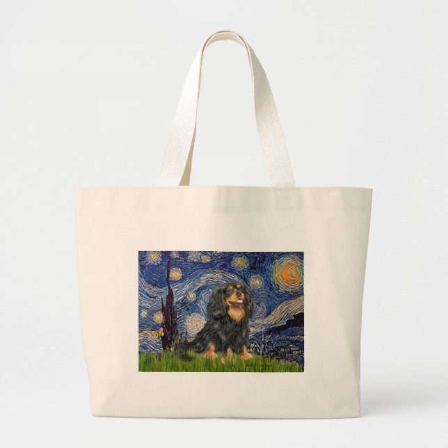 Bolsa Tote Grande Cavalier (BT) - Noite Estrelada (Frente)