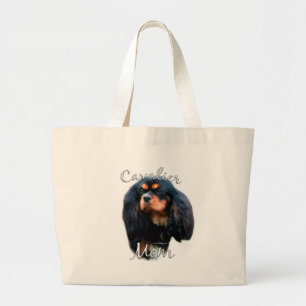 Bolsa Tote Grande Cavalier King Charles Spaniel Mãe 2