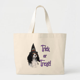 Bolsa Tote Grande Cavalier King Charles Spaniel Trick