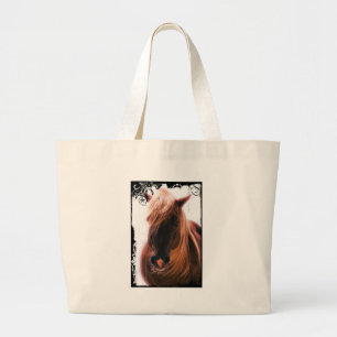 Bolsa Tote Grande Cavalo bonito