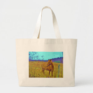 Bolsa Tote Grande Cavalo Colorido Retroativo