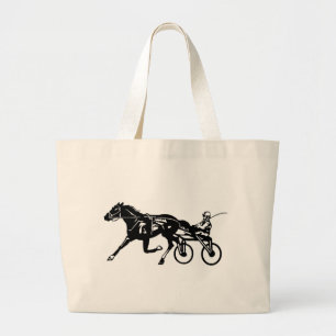 Bolsa Tote Grande Cavalo de competência do chicote de fios