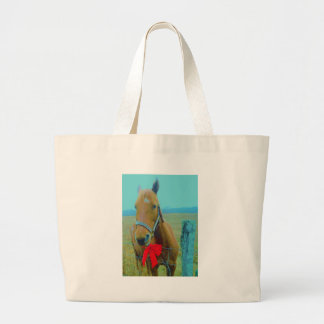 Bolsa Tote Grande Cavalo de Natal retrô