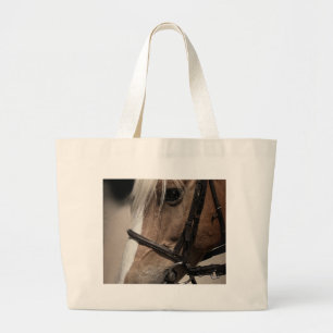 Bolsa Tote Grande Cavalo de Palomino em Bridle