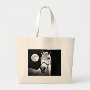 Bolsa Tote Grande Cavalo e Lua