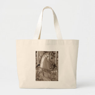 Bolsa Tote Grande Cavalo Sepia