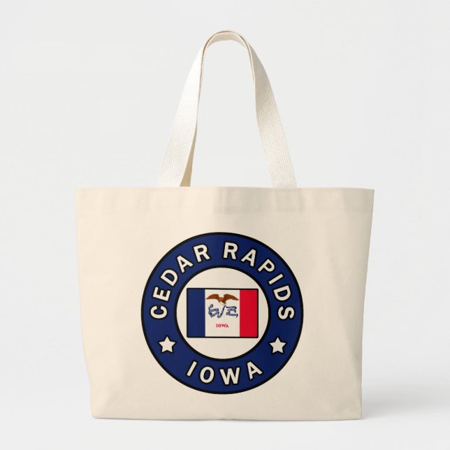 Bolsa Tote Grande Cedar Rapids Iowa (Frente)