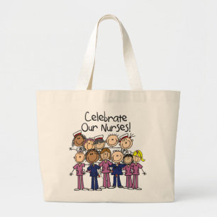 Bolsa Tote Grande Celebrar Nossas Enfermeiras