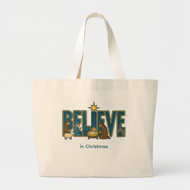 Bolsa Tote Grande Cenar Nascimento  (Frente)