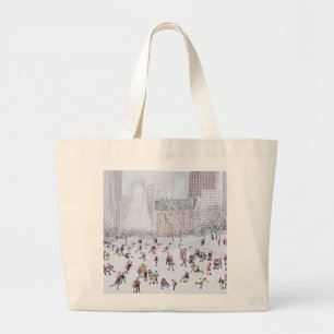 Bolsa Tote Grande Central Park New York 1994 da pista de patinagem