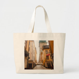 Bolsa Tote Grande Centro Histórico, Estocolmo, Suécia Lembrança