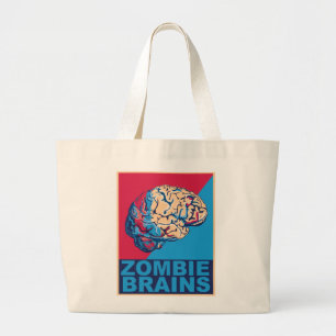 Bolsa Tote Grande Cérebro Zumbi
