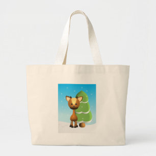 Bolsa Tote Grande Cervos de Wayne na neve