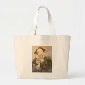 Bolsa Tote Grande Charles Dickens, autor inglês