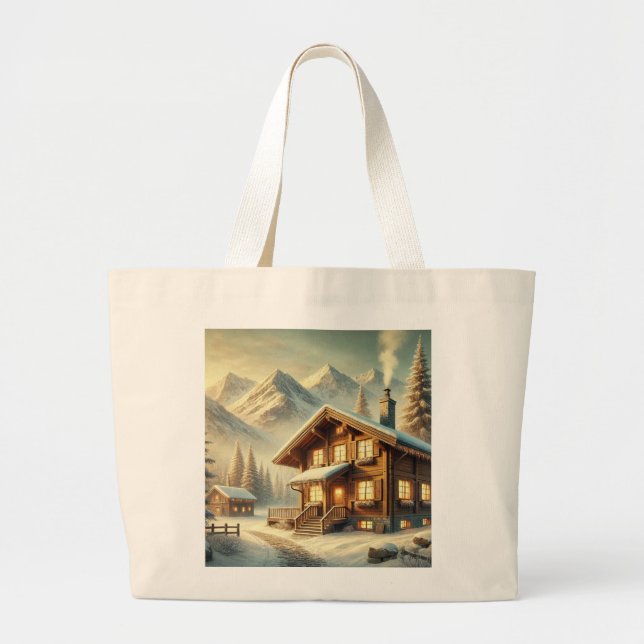 Bolsa Tote Grande Charme alpino (Frente)