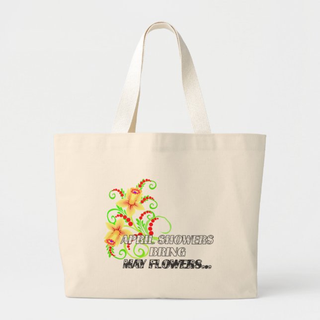 Bolsa Tote Grande Chás de abril - (Frente)