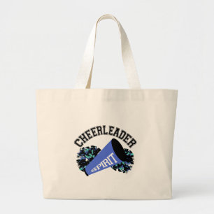 Bolsa Tote Grande Cheerleader azul