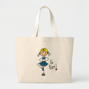 Bolsa Tote Grande Cheerleader azul