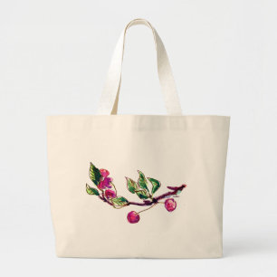 Bolsa Tote Grande Cherry Branch e seu nome