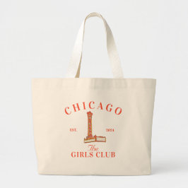 Bolsa Tote Grande Chicago Bachelorette Girls Club