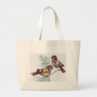 Bolsa Tote Grande chickadees 1