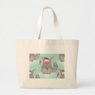 Bolsa Tote Grande chinchillas de natal