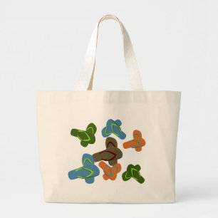 Bolsa Tote Grande Chinelos de verão