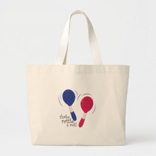 Bolsa Tote Grande Chocalho & rolo da agitação