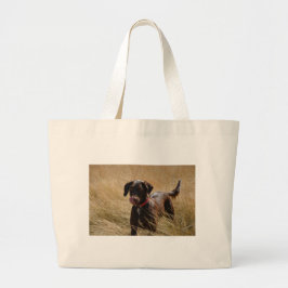 Bolsa Tote Grande Chocolate Brown Labrador Retriever