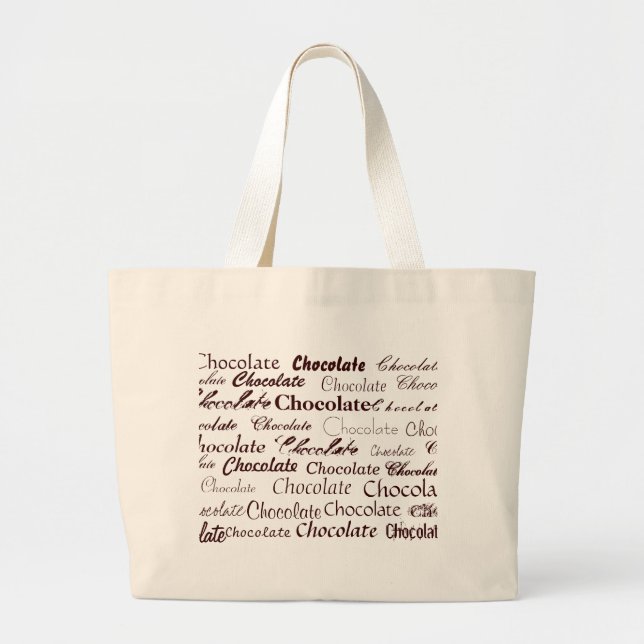 Bolsa Tote Grande Chocolate, chocolate, chocolate, chocolate, Cho… (Frente)