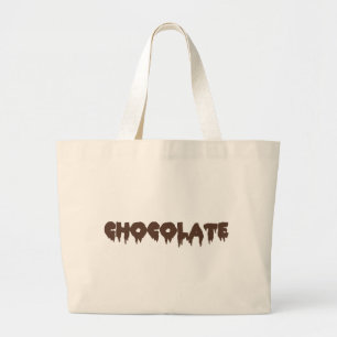Bolsa Tote Grande Chocolate - estilo rochoso do horror