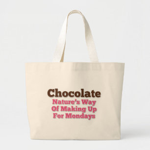 Bolsa Tote Grande Chocolate Humor Say
