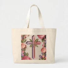 Christian Cross Jumbo Tote Bag ai design