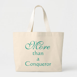 Bolsa Tote Grande Christian More do que conquistador