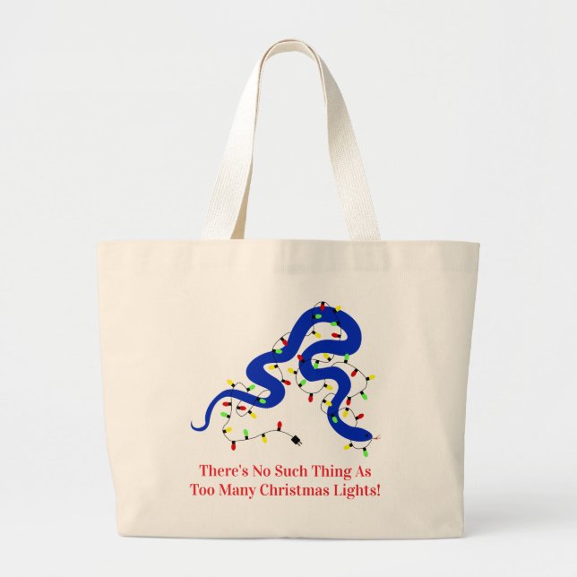 Bolsa Tote Grande Christmas Snake Tote Bag (Frente)