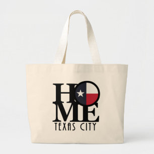 Bolsa Tote Grande Cidade HOME de Texas