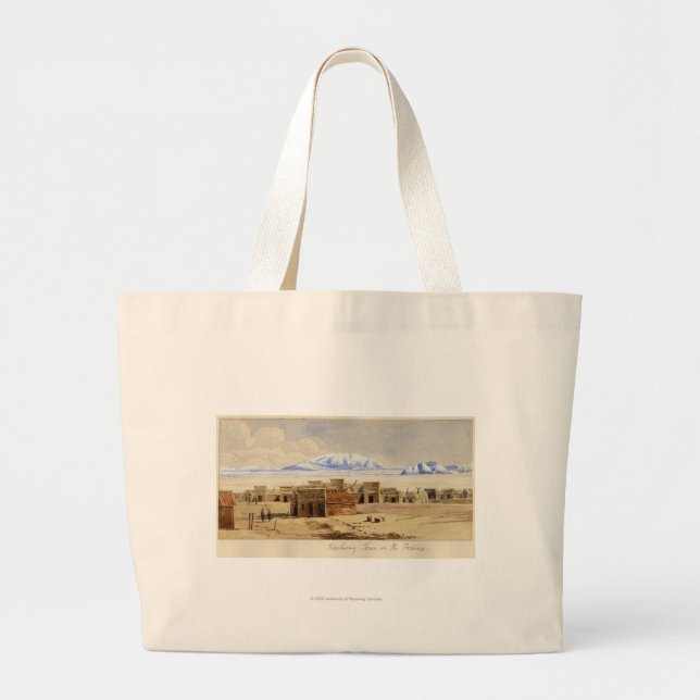 Bolsa Tote Grande Cidade Railway na pradaria (Frente)