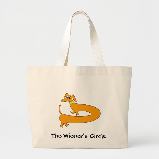 Bolsa Tote Grande Círculo dos Wieners (Frente)