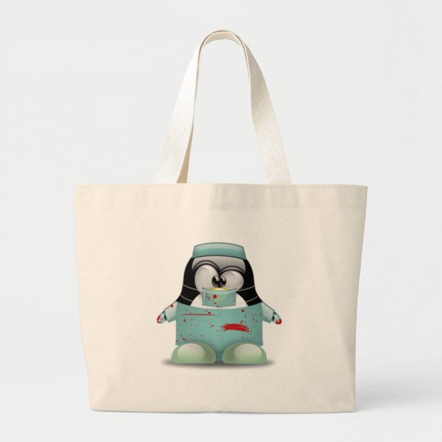Bolsa Tote Grande Cirurgião Tux (Frente)