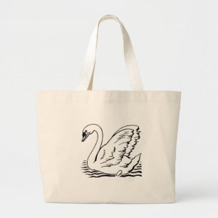 Bolsa Tote Grande Cisne graciosa