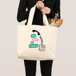 Bolsa Tote Grande Citação Divertida de Leitor de Livros