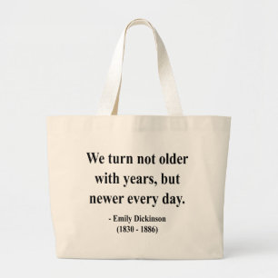 Bolsa Tote Grande Citações 4a de Emily Dickinson