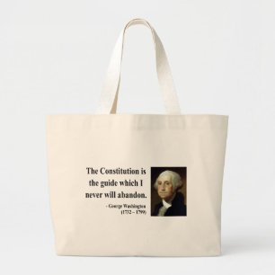 Bolsa Tote Grande Citações 4b de George Washington
