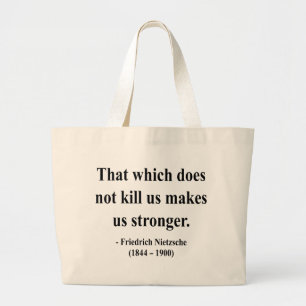 Bolsa Tote Grande Citações 5a de Nietzsche
