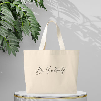 Bolsa Tote Grande Citações Boho Inspiration