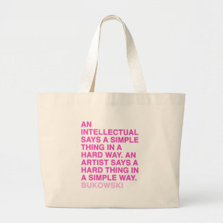 Bolsa Tote Grande Citações por Charles Bukowski