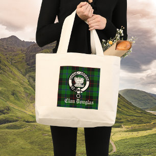 Bolsa Tote Grande Clan Douglas Tartan Crest